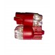 LED diodepære "Glassokkel" 5W Rød